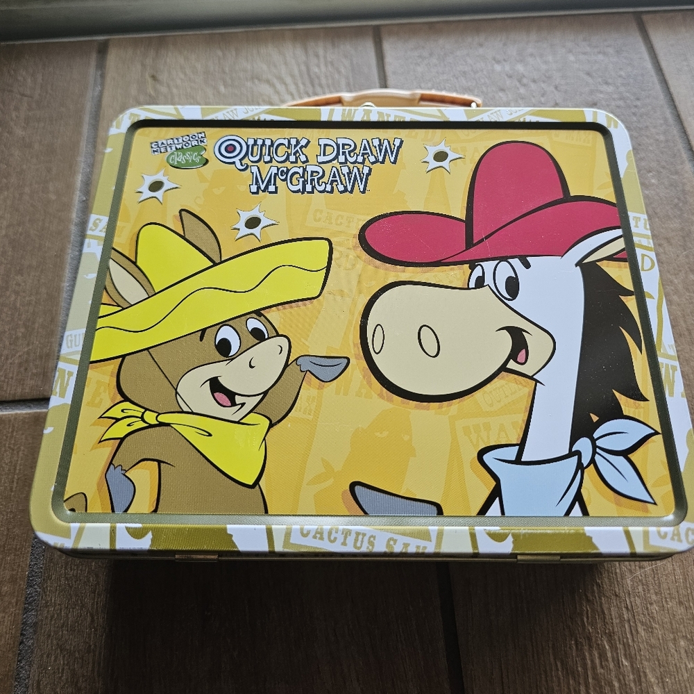 Vintage 1999 Cartoon Network Quick Draw McGraw Lunch Box